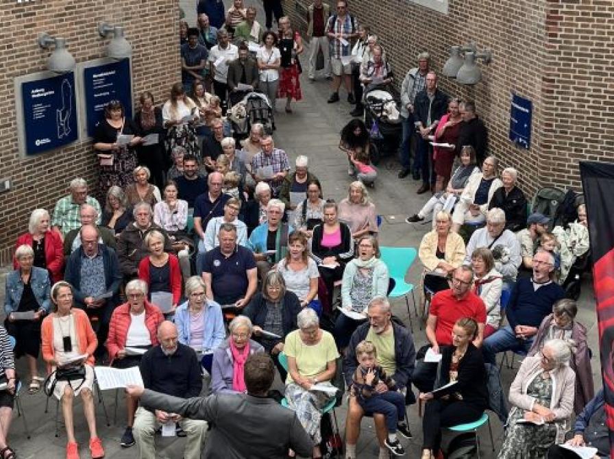 Stemningsbillede fra Arkaden på Hovedbiblioteket